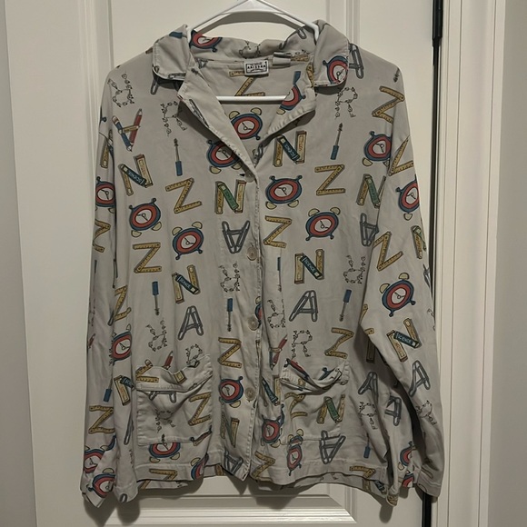 Arizona Women’s size Large Button Down Shirt Back to School Design Teacher - Picture 1 of 6